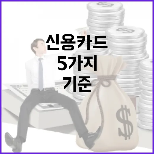 신용카드비교할 때 가계부에서 먼저 보는 5가지 기준 - 요약