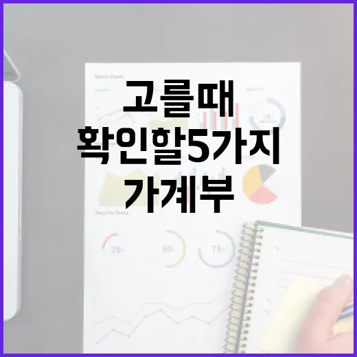 1금융자동차대출 고를 때 가계부에서 먼저 확인할 5가지 - 요약