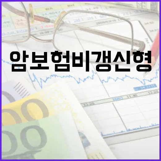 암보험비갱신형 고르기 전 가계부에서 먼저 볼 5가지 숫자 - 요약