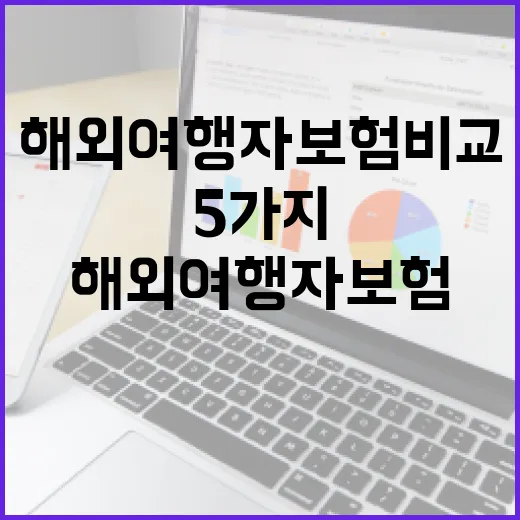 해외여행자보험비교 전 꼭 보는 5가지 기준 - 요약
