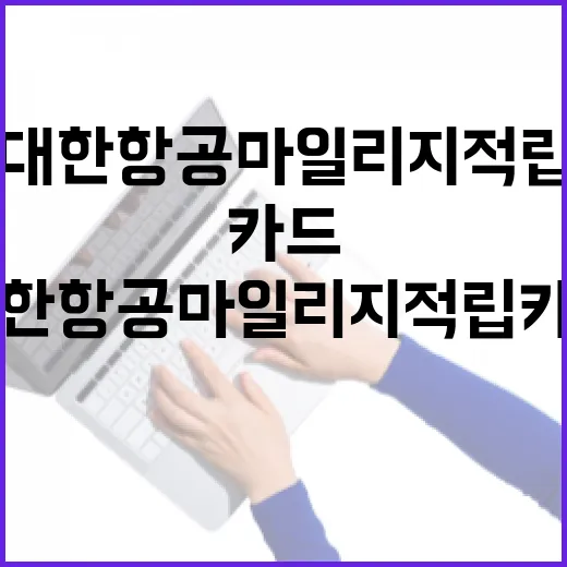 대한항공마일리지적립카드 고르기 전 계산할 5가지 기준 - 요약