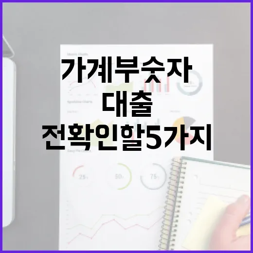 3금융대출 고민 전 확인할 5가지 가계부 숫자 - 요약