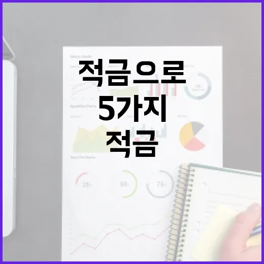 적금으로 돈 모을 때 흔들리지 않는 5가지 생활 규칙 - 요약