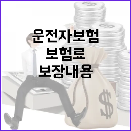 운전자보험보장내용 5가지, 월 보험료 새기 전에 보는 기준 - 요약
