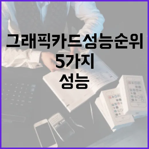 그래픽카드성능순위로 예산 새는 돈 막는 5가지 선택법 - 요약
