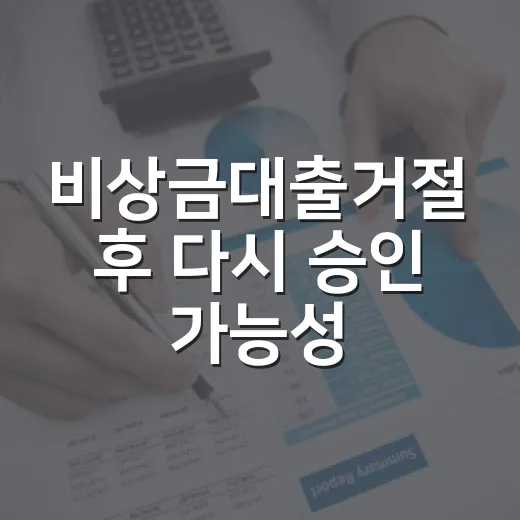 비상금대출거절 후 다시 승인 가능성 높이는 5단계 - 요약