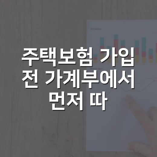 주택보험 가입 전 가계부에서 먼저 따져볼 5가지 숫자 - 요약