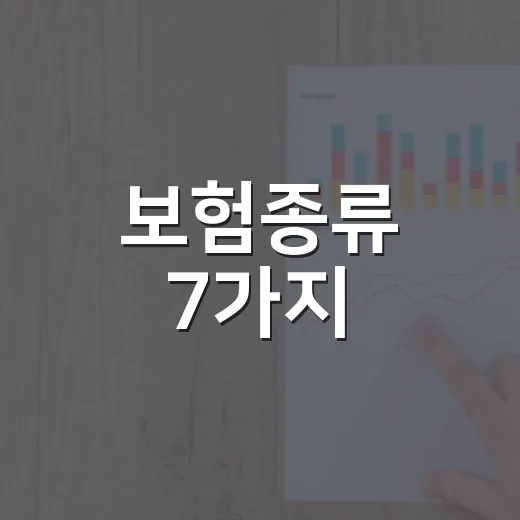 보험종류 7가지, 가계부 기준으로 꼭 남길 것과 줄일 것 - 요약