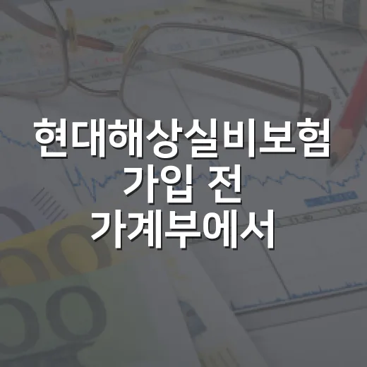 현대해상실비보험 가입 전 가계부에서 먼저 볼 5가지 - 요약