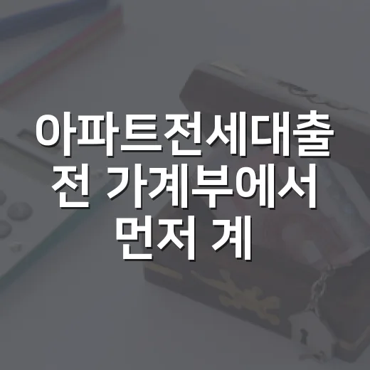 아파트전세대출 전 가계부에서 먼저 계산할 5가지 숫자 - 요약