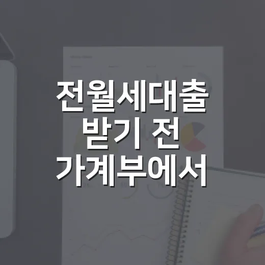 전월세대출 받기 전 가계부에서 먼저 확인할 5가지 숫자 - 요약
