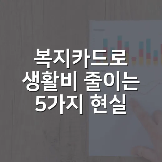 복지카드로 생활비 줄이는 5가지 현실 체크포인트 - 요약