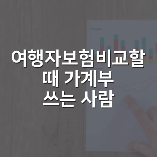 여행자보험비교할 때 가계부 쓰는 사람이 보는 5가지 숫자 - 요약