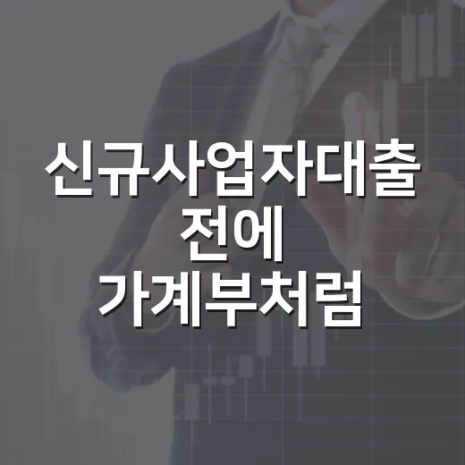 신규사업자대출 전에 가계부처럼 따져볼 5가지 숫자 - 요약