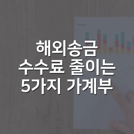 해외송금 수수료 줄이는 5가지 가계부 기준 - 요약
