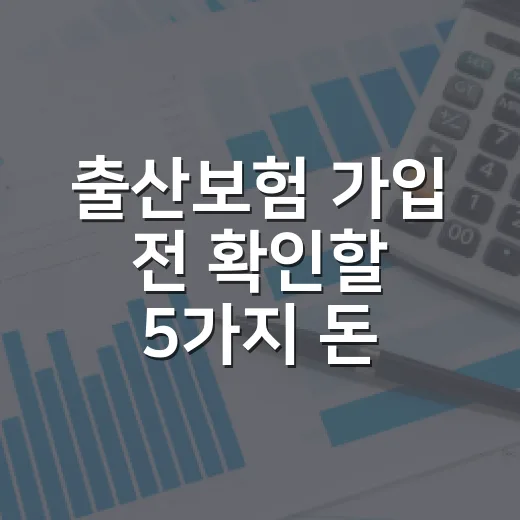 출산보험 가입 전 확인할 5가지 돈 기준 - 요약
