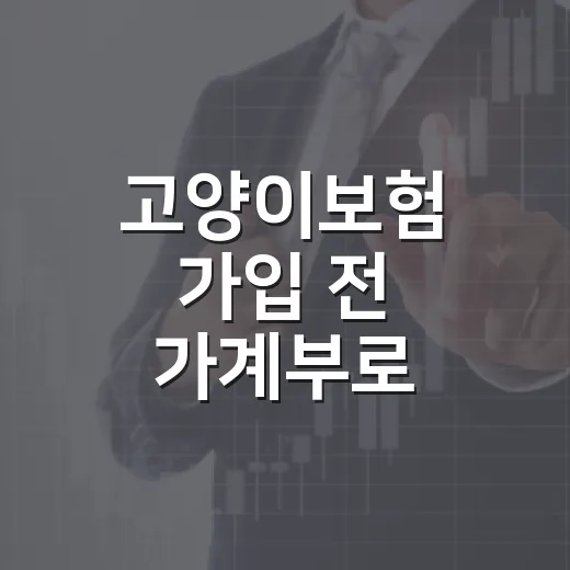 고양이보험 가입 전 가계부로 따져볼 5가지 기준 - 요약