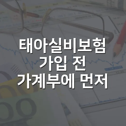 태아실비보험 가입 전 가계부에 먼저 적어볼 5가지 숫자 - 요약