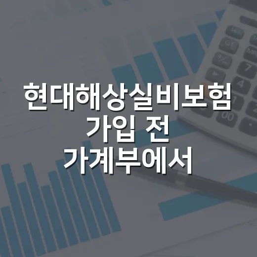 현대해상실비보험 가입 전 가계부에서 먼저 확인할 5가지 - 요약