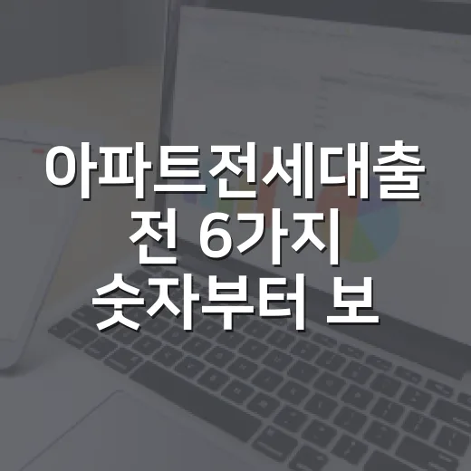 아파트전세대출 전 6가지 숫자부터 보면 월급이 덜 흔들립니다 - 요약