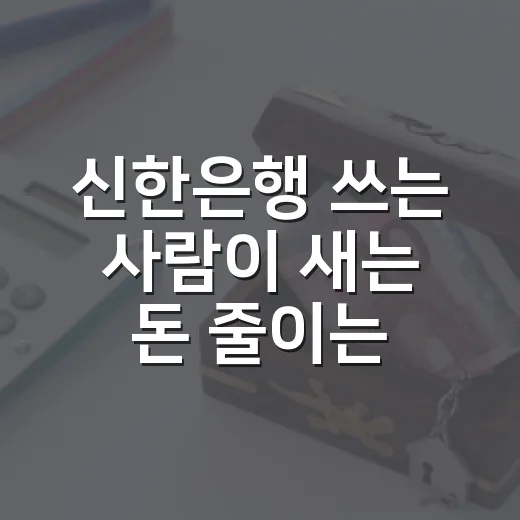 신한은행 쓰는 사람이 새는 돈 줄이는 5가지 가계부 루틴 - 요약