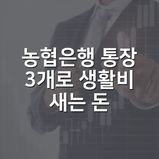 농협은행 통장 3개로 생활비 새는 돈 잡는 5가지 방법 - 요약