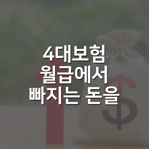 4대보험 월급에서 빠지는 돈을 읽는 5가지 방법 - 요약