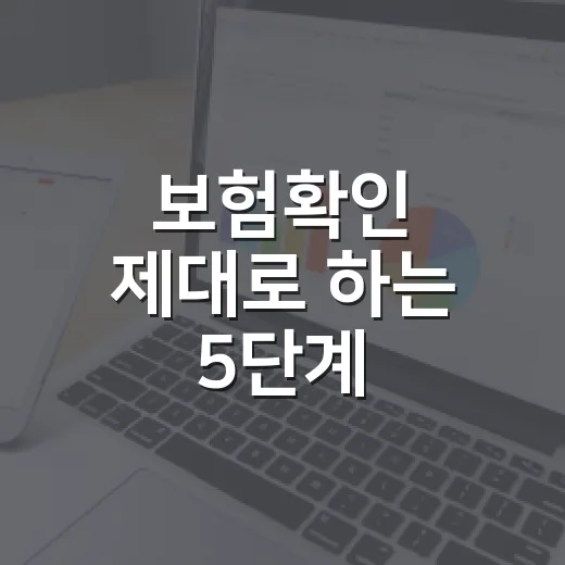 보험확인 제대로 하는 5단계, 새는 돈 막는 가계부 점검법 - 요약