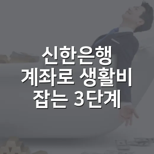 신한은행 계좌로 생활비 잡는 3단계 - 요약