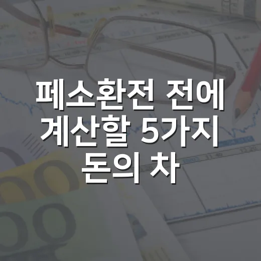 페소환전 전에 계산할 5가지 돈의 차이 - 요약
