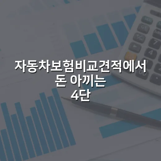 자동차보험비교견적에서 돈 아끼는 4단계 - 요약