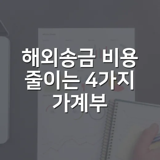 해외송금 비용 줄이는 4가지 가계부 습관 - 요약