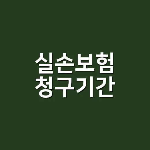 실손보험 청구기간, 진료받고 3년 안이면 정말 괜찮을까요? - 요약