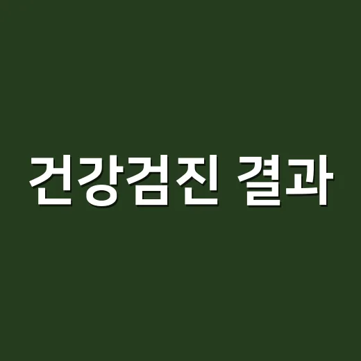 건강검진 결과, 앱에 뜬 수치만 믿고 넘어가도 괜찮을까요? - 요약