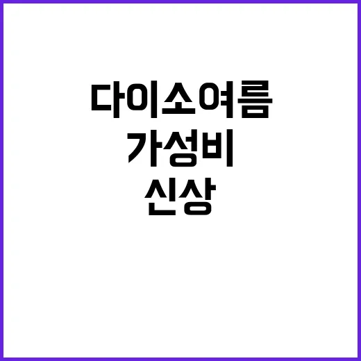 다이소 여름 신상에서 가성비 최고 제품 고르는 방법 - 요약
