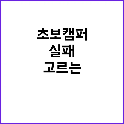 원피스 타프 고르는 방법, 초보 캠퍼가 실패 줄이려면 이렇게 - 요약