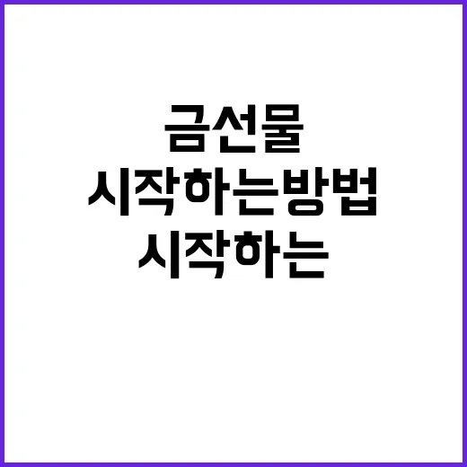 금선물 처음 시작하는 방법, 부동산 투자자라면 이렇게 접근하세요 - 요약