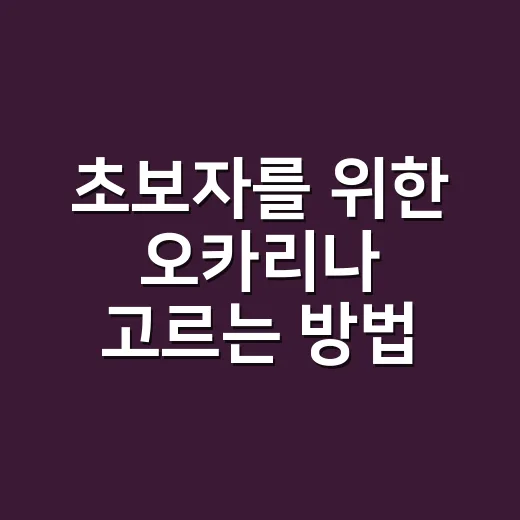 초보자를 위한 오카리나 고르는 방법, 첫 악기부터 연습 루틴까지 - 요약