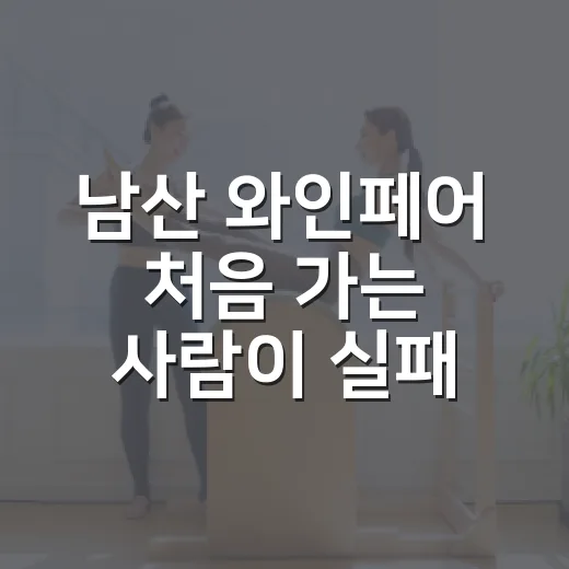 남산 와인페어 처음 가는 사람이 실패 줄이는 방법 - 요약