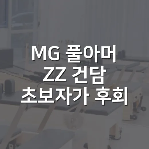 MG 풀아머 ZZ 건담 초보자가 후회 없이 고르는 방법 - 요약