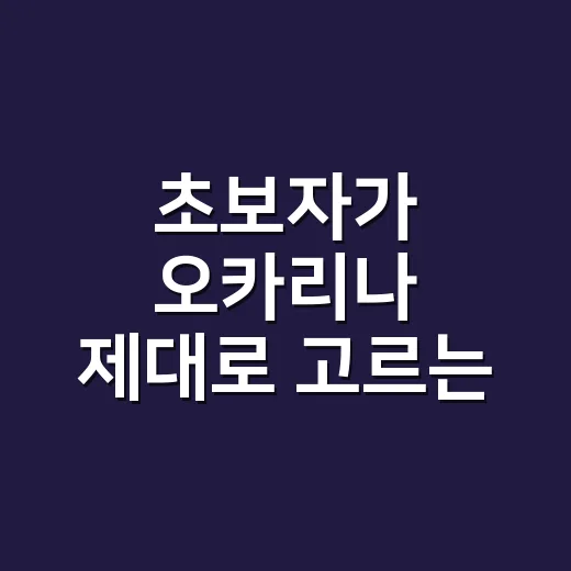 초보자가 오카리나 제대로 고르는 방법과 꾸준히 연습하는 법 - 요약