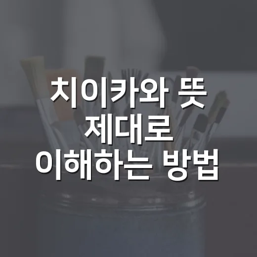 치이카와 뜻 제대로 이해하는 방법, 이름부터 세계관까지 쉽게 읽기 - 요약