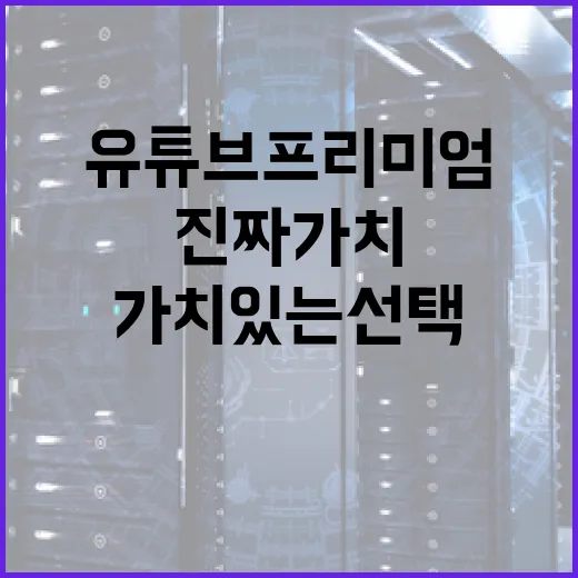 유튜브 프리미엄, 진짜 가치 있는 선택일까? - 요약