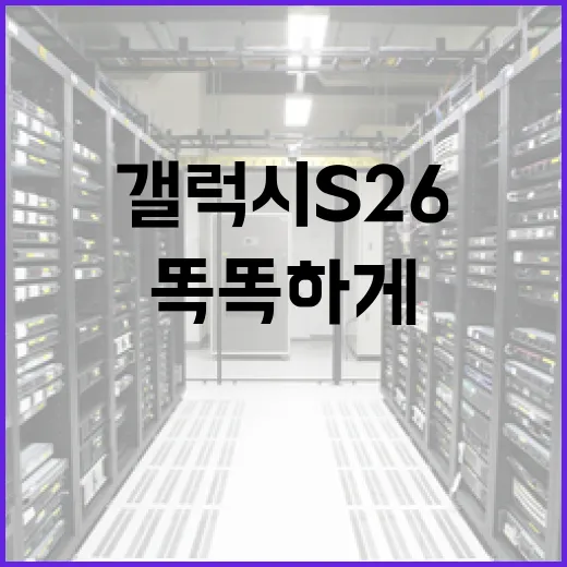 갤럭시 S26, 더 똑똑하게 사용하기 위한 팁 - 요약