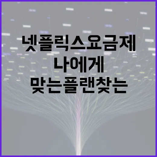 넷플릭스 요금제 제대로 이해하기: 나에게 맞는 플랜 찾는 법 - 요약