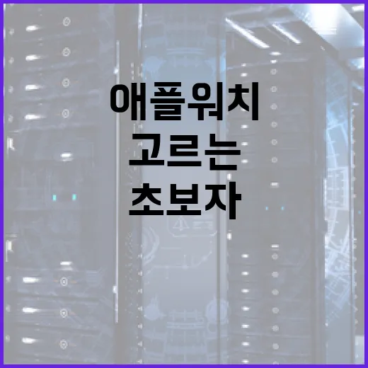 초보자를 위한 애플워치 제대로 고르는 방법 - 요약