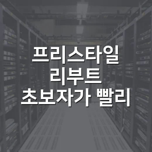 프리스타일 리부트 초보자가 빨리 적응하는 방법 - 요약