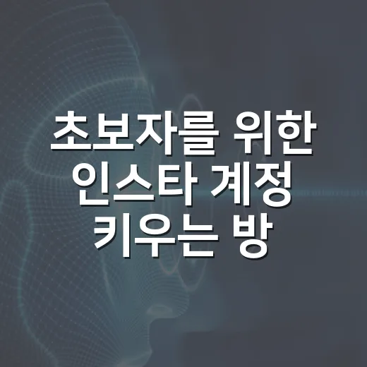 초보자를 위한 인스타 계정 키우는 방법, 처음 30일은 이렇게 시작하세요 - 요약
