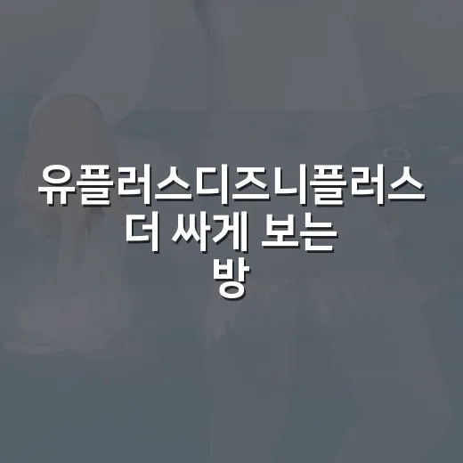유플러스디즈니플러스 더 싸게 보는 방법, TV와 모바일 선택 기준