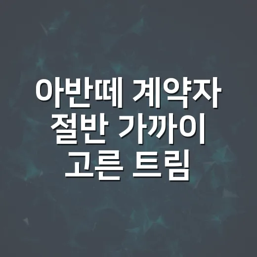 아반떼 계약자 절반 가까이 고른 트림, 후회 줄이는 선택 방법 - 요약